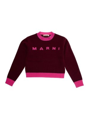 Marni: maglia collo rotondo - Pull Con Logo