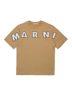 Marni: T-shirts - T-Shirt - Beige