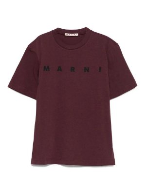 Marni: Camisetas - Camiseta - Rojo Oscuro