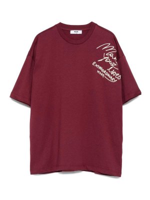M.S.G.M. KIDS: Camisetas - Camiseta - Rojo Oscuro
