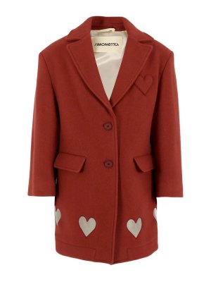 Simonetta: knee length coats - Coat With Transparencies