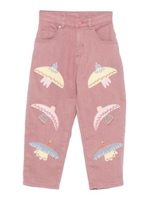 Stella McCartney Kids: Jeans à jambe droite - Jean Droit - Couleur Chair