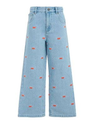Stella McCartney Kids: Jeans à jambe droite - Jean Droit - Bleu
