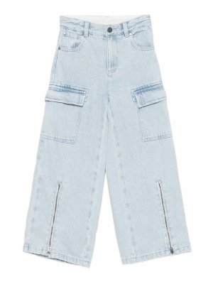 Stella McCartney Kids: Jeans à jambe droite - Jean Droit - Bleu