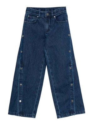 Stella McCartney Kids: Jeans à jambe droite - Jean Droit - Bleu