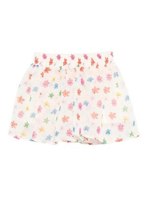 Stella McCartney Kids: Faldas media pierna y semilargas - Falda Semilarga - Crema
