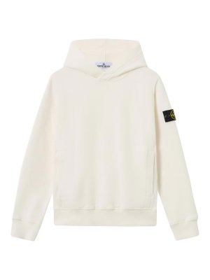 Stone Island Junior: Sudaderas y suéteres - Sudadera - Crema
