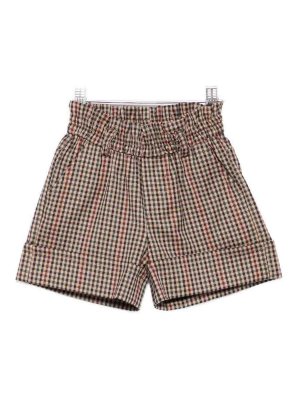 LULU BY MISS GRANT: Trousers Shorts - Checked Shorts