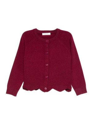 LULU BY MISS GRANT: cardigans - Cardigan With Scalloped Hem