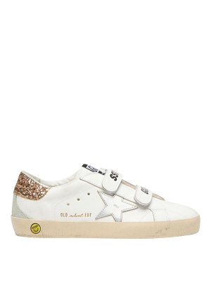 GOLDEN GOOSE: trainers - Old School Sneakers With Glitter
