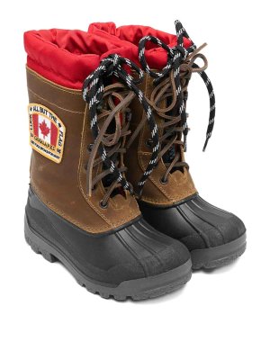 DSQUARED2: stivali - Stivali Con Applicazione