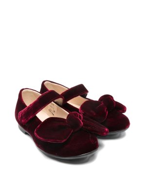 FLORENS: フラットシューズ - フラットシューズ - ダークレッド