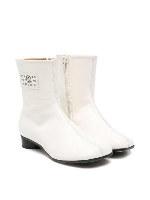 MM6 MAISON MARGIELA: ブーティー - アンクルブーツ - 白