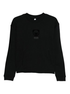 MOSCHINO: Sweatshirts & Sweaters - Teddy Bear Sweatshirt With Logo Motif