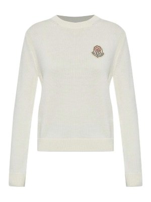 MONCLER: Pull col rond - Pull Col Rond - Beige