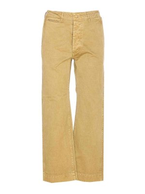 AURALEE: casual trousers - Beige Product Dyed Pants