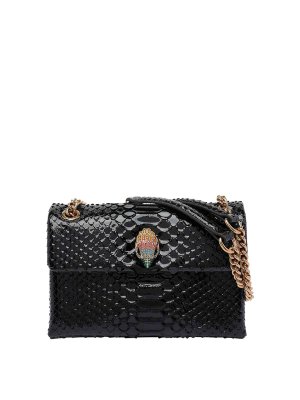 KURT GEIGER: cross body bags - Kensington Medium Snake Crossbody Bag