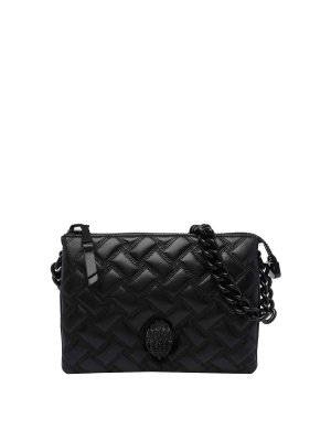 KURT GEIGER: clutches - Black Kensington French Pouch Bag