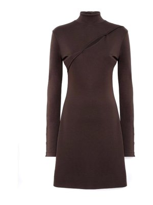 BLUGIRL: Robe longueur genou - Robe Au Genou - Marron