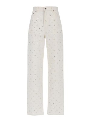 GOLDEN GOOSE: Straight Leg Jeans - Straight Leg Jeans - Weiß