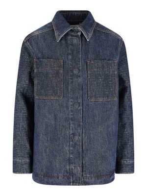FENDI: denim jacket - Giacca In Denim