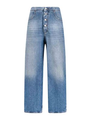 MM6 MAISON MARGIELA: Straight Leg Jeans - Straight Leg Jeans - Blau