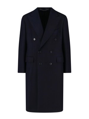CESARE ATTOLINI NAPOLI: knee length coats - Double-breasted coat