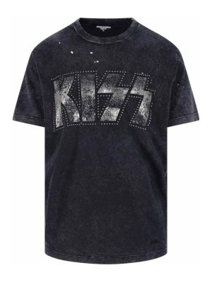 DSQUARED2: t-shirts - X Kiss T-Shirt Logo