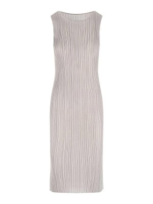 PLEATS PLEASE ISSEY MIYAKE: knee length dresses - Pleated Midi Dress