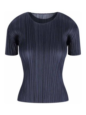 PLEATS PLEASE ISSEY MIYAKE: t-shirt - T-shirt Plissettata
