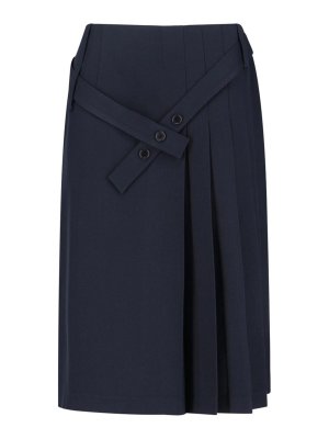 SIBEL SARAL: gonne al ginocchio  e longuette - Gonna Midi In Lana Vergine