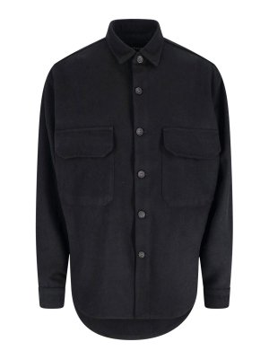 WHITE SAND: shirts - Wool Blend Shirt