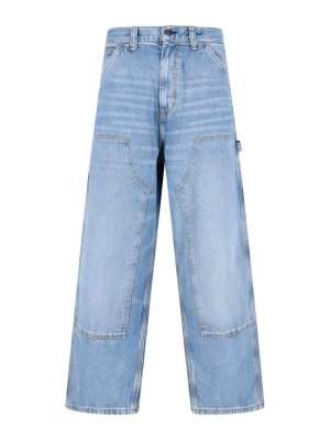 CARHARTT: Pantalons casual - Pantalons Décontractés - Bleu