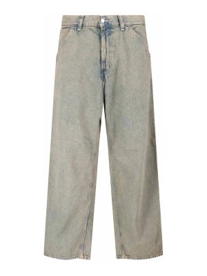 CARHARTT: Jeans à jambe droite - Jean Droit - Bleu