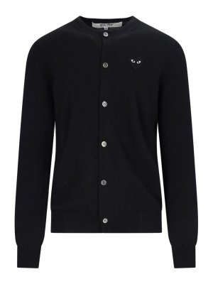 Comme des Garçons Play: cardigans - Cardigan Logo