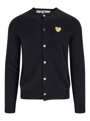 Comme des Garçons Play: cardigans - Cardigan Logo