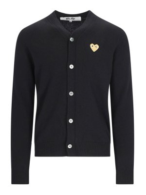 Comme des Garçons Play: cardigans - Cardigan Logo