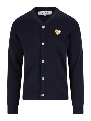Comme des Garçons Play: cardigans - Cardigan Logo