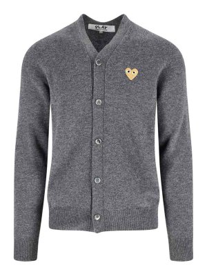 Comme des Garçons Play: cardigan - Logo del cardigan