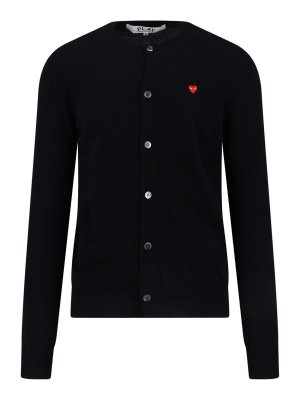 Comme des Garçons Play: cardigans - Cardigan Logo