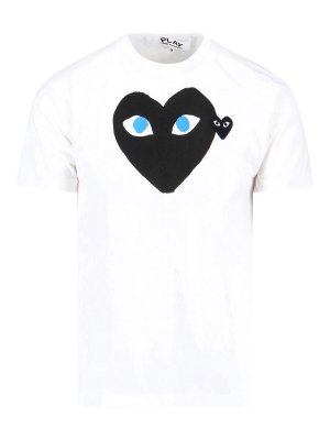 Comme des Garçons Play: Camisetas - Camiseta - Blanco