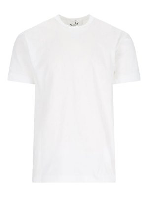 Comme des Garçons Play: T-shirts - T-Shirt - Blanc