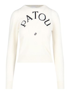 PATOU: crew necks - Merino Wool Blend Sweater