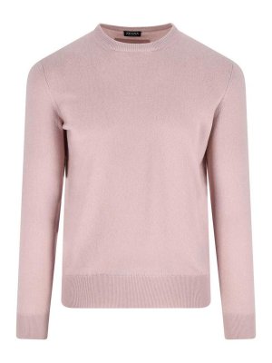ZEGNA: Strickpullover mit Rundhalsausschnitt - Rundhalspullover - Nude