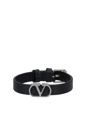 VALENTINO GARAVANI: Pulseras y brazaletes - Brazalete - Negro