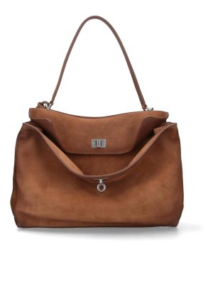 BALENCIAGA: Bolsos Shopping - Bolso Shopping - Marrón