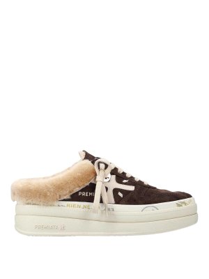 PREMIATA: Chaussures de sport - Baskets - Marron