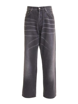 MOSCHINO: straight leg jeans - Jeans