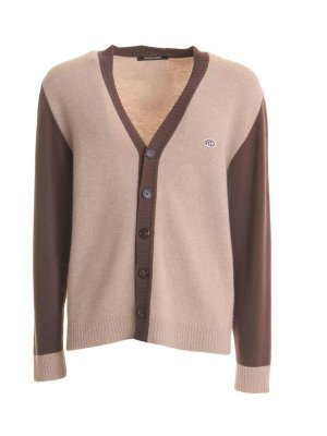 ROBERTO CAVALLI: Strickpullover mit Rundhalsausschnitt - Rundhalspullover - Beige