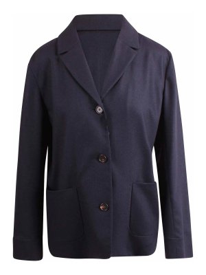 S MAX MARA: casual jackets - Wool Flannel Jacket